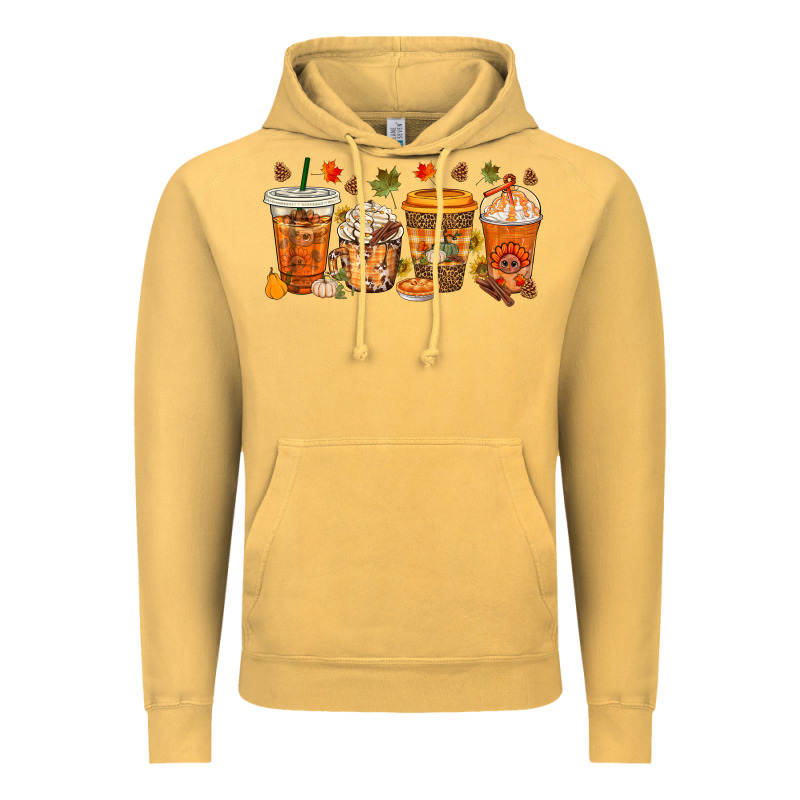 Western Thanksgiving Coffee Cups Bbs Vintage Hoodie by BundleAndBundleShop | Teevron