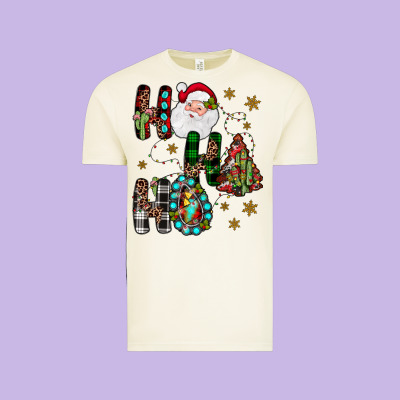 Ho Ho Ho Vintage Tee Designed By Jahusdesignshop