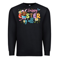 Black happy easter yall Premium Sweatshirt - Artiststas