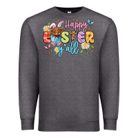 Charcoal Heather happy easter yall Premium Sweatshirt - Artiststas