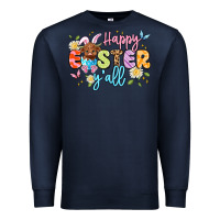 Navy happy easter yall Premium Sweatshirt - Artiststas
