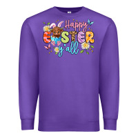 Purple happy easter yall Premium Sweatshirt - Artiststas