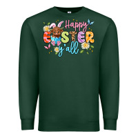 Sports Green happy easter yall Premium Sweatshirt - Artiststas