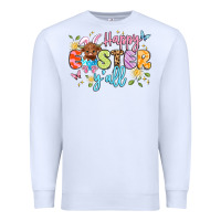 White happy easter yall Premium Sweatshirt - Artiststas