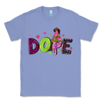 Colony Blue dope with afro black woman Classic Tee - NancyCooperArtShop