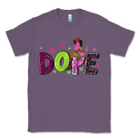 Lavender dope with afro black woman Classic Tee - NancyCooperArtShop
