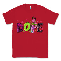 Red dope with afro black woman Classic Tee - NancyCooperArtShop