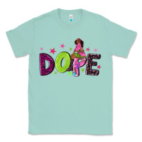 Seafoam dope with afro black woman Classic Tee - NancyCooperArtShop