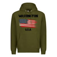 Army Green Washington Premium Hoodie - Bettercallsaul