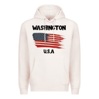 Pale Pink Washington Premium Hoodie - Bettercallsaul