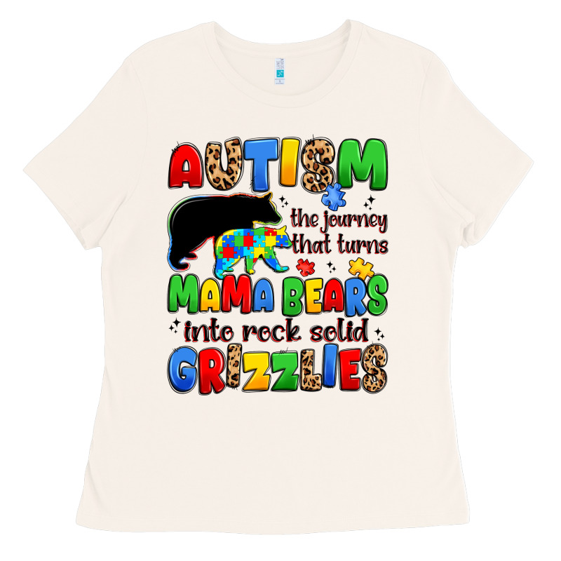 Autism The Journey That Turns Mama Bears Ladies Tee by JahusDesignShop | Teevron