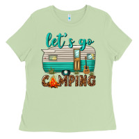 Matcha lets go camping Ladies Tee - texasbilliewilder