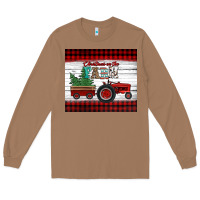 Toasted Coconut christmas on the farm tractor Long Sleeve Tee - Jasminsmagicworld