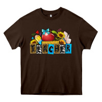 Chocolate Brown teacher Heavy Core Tee - Zillion Design Studio