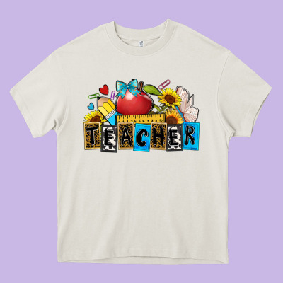 Teacher Heavy Core Tee Designed By Zillion Design Studio