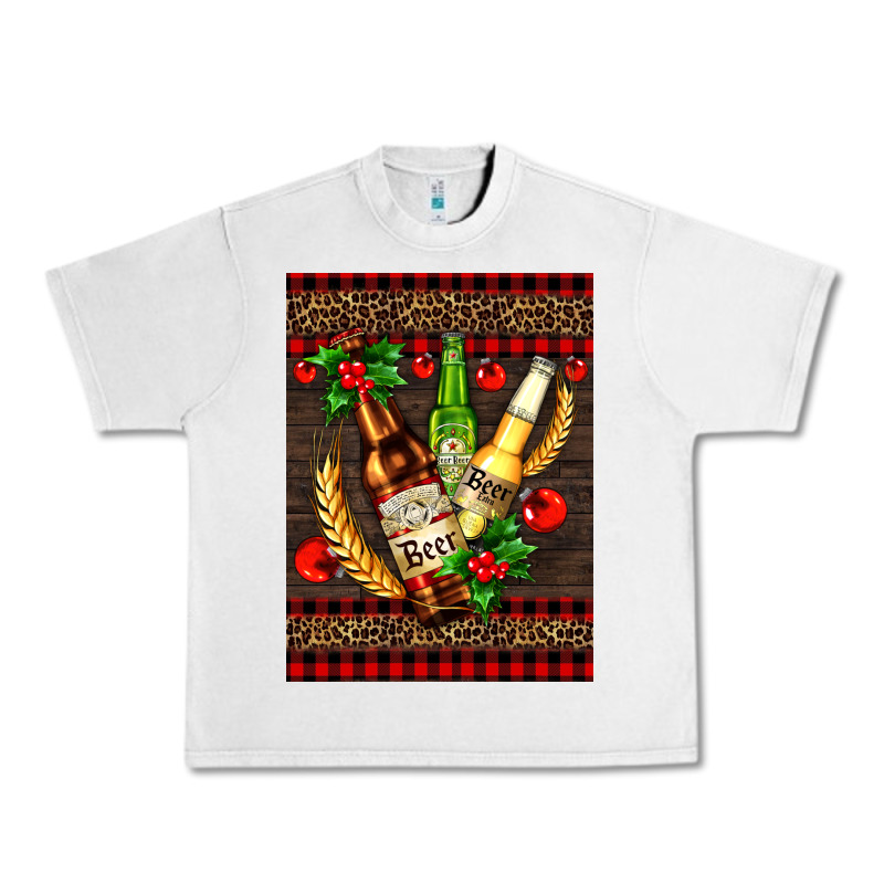 Beer Bottles With Mistletoe Urban Heavy Tee by AdoDesignShop | Teevron