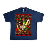 Navy beer bottles with mistletoe Urban Heavy Tee - AdoDesignShop