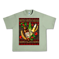 Oil Green beer bottles with mistletoe Urban Heavy Tee - AdoDesignShop