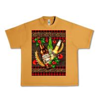 Peanut Butter beer bottles with mistletoe Urban Heavy Tee - AdoDesignShop