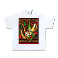White beer bottles with mistletoe Urban Heavy Tee - AdoDesignShop