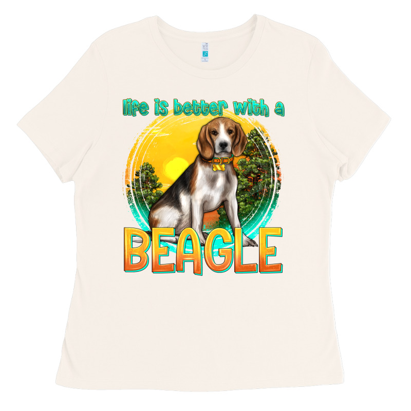 Life Is Better With A Beagle Ladies Tee by texasbilliewilder | Teevron