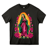 Asphalt our lady of guadalupe Heavy Core Tee - Artiststas