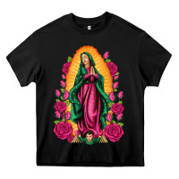 Black our lady of guadalupe Heavy Core Tee - Artiststas