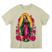 Mossy our lady of guadalupe Heavy Core Tee - Artiststas