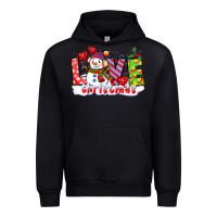 Black love christmas snowman Urban Hoodie - CowGirlArtShop