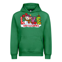 Emerald love christmas snowman Urban Hoodie - CowGirlArtShop