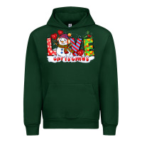 Forest Green love christmas snowman Urban Hoodie - CowGirlArtShop