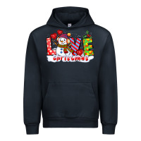 Navy love christmas snowman Urban Hoodie - CowGirlArtShop