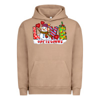 Pigment Burro love christmas snowman Urban Hoodie - CowGirlArtShop
