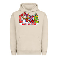 Pigment French Oak love christmas snowman Urban Hoodie - CowGirlArtShop
