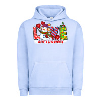 Pigment Grape Ice love christmas snowman Urban Hoodie - CowGirlArtShop