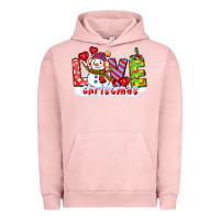 Pigment Salmon love christmas snowman Urban Hoodie - CowGirlArtShop