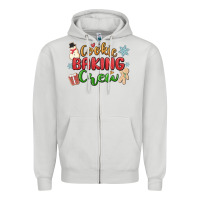 Dove Grey cookie baking crew Zipper Hoodie - MaliasSmallBusiness