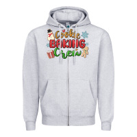 Heather Grey cookie baking crew Zipper Hoodie - MaliasSmallBusiness