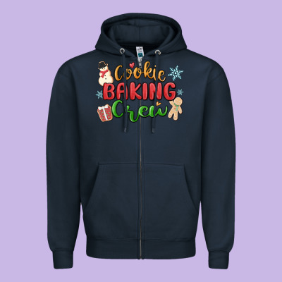 Cookie Baking Crew Zipper Hoodie Designed By Maliassmallbusiness