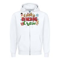 White cookie baking crew Zipper Hoodie - MaliasSmallBusiness