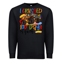 Black i crushed 100 days of school Premium Sweatshirt - Artiststas