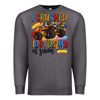 Charcoal Heather i crushed 100 days of school Premium Sweatshirt - Artiststas