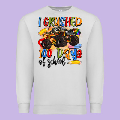 I Crushed 100 Days Of School Premium Sweatshirt Designed By Artiststas