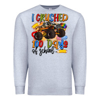 Heather Grey i crushed 100 days of school Premium Sweatshirt - Artiststas