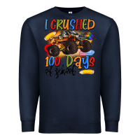 Navy i crushed 100 days of school Premium Sweatshirt - Artiststas