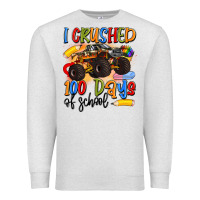 Oatmeal Heather i crushed 100 days of school Premium Sweatshirt - Artiststas
