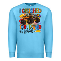 Ocean Blue i crushed 100 days of school Premium Sweatshirt - Artiststas