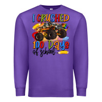 Purple i crushed 100 days of school Premium Sweatshirt - Artiststas