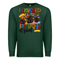 Sports Green i crushed 100 days of school Premium Sweatshirt - Artiststas