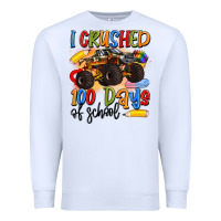 White i crushed 100 days of school Premium Sweatshirt - Artiststas